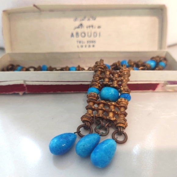 Egyptian Replica Pharaonic Luxor Necklace | Vintage Wesekh | Egypt - Picture 2 of 11